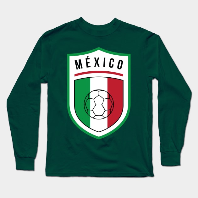 Mexico Football Long Sleeve T-Shirt by fimbis